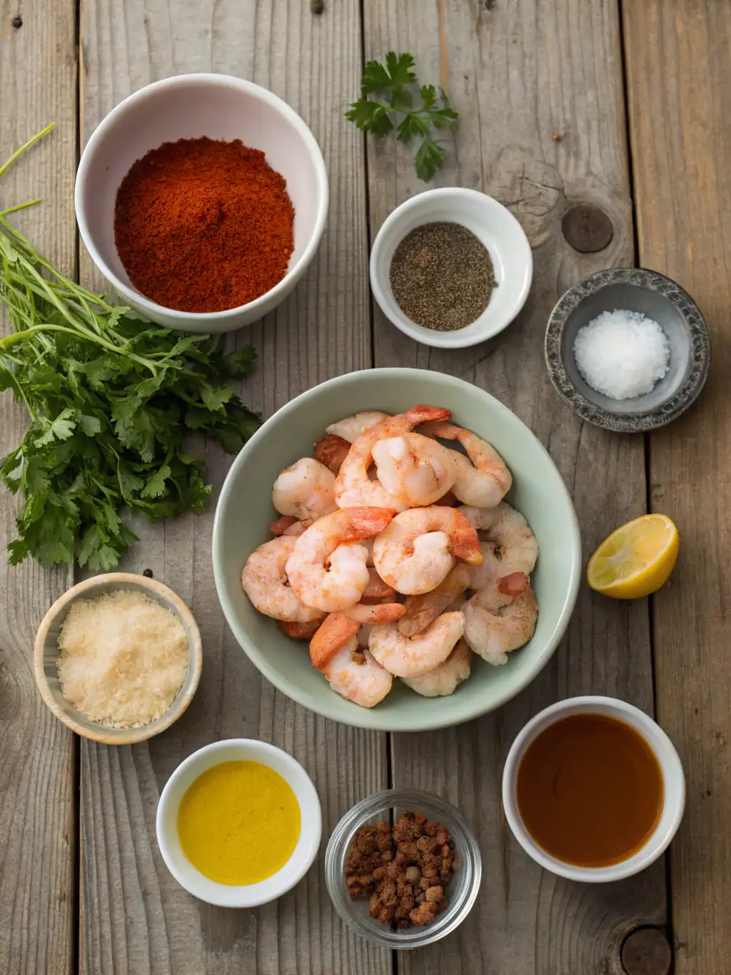 Ingredients for Quick Blackened Shrimp