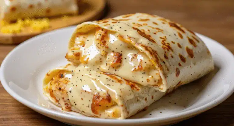 Cheesy Garlic Chicken Wraps – Ooey, Gooey, and Ready in Minutes!