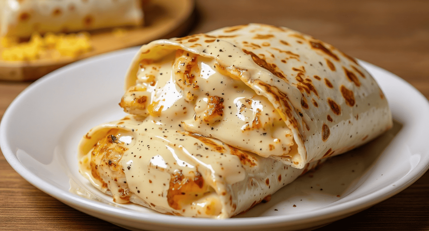 Cheesy Garlic Chicken Wraps – Ooey, Gooey, and Ready in Minutes!