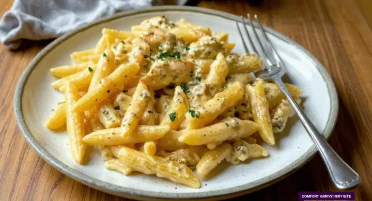 Creamy Garlic Chicken Penne – Comfort in Every Bite