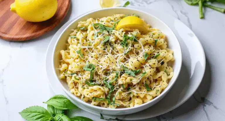 Fresh Lemon Basil Pasta – Bright & Flavorful Italian Dish