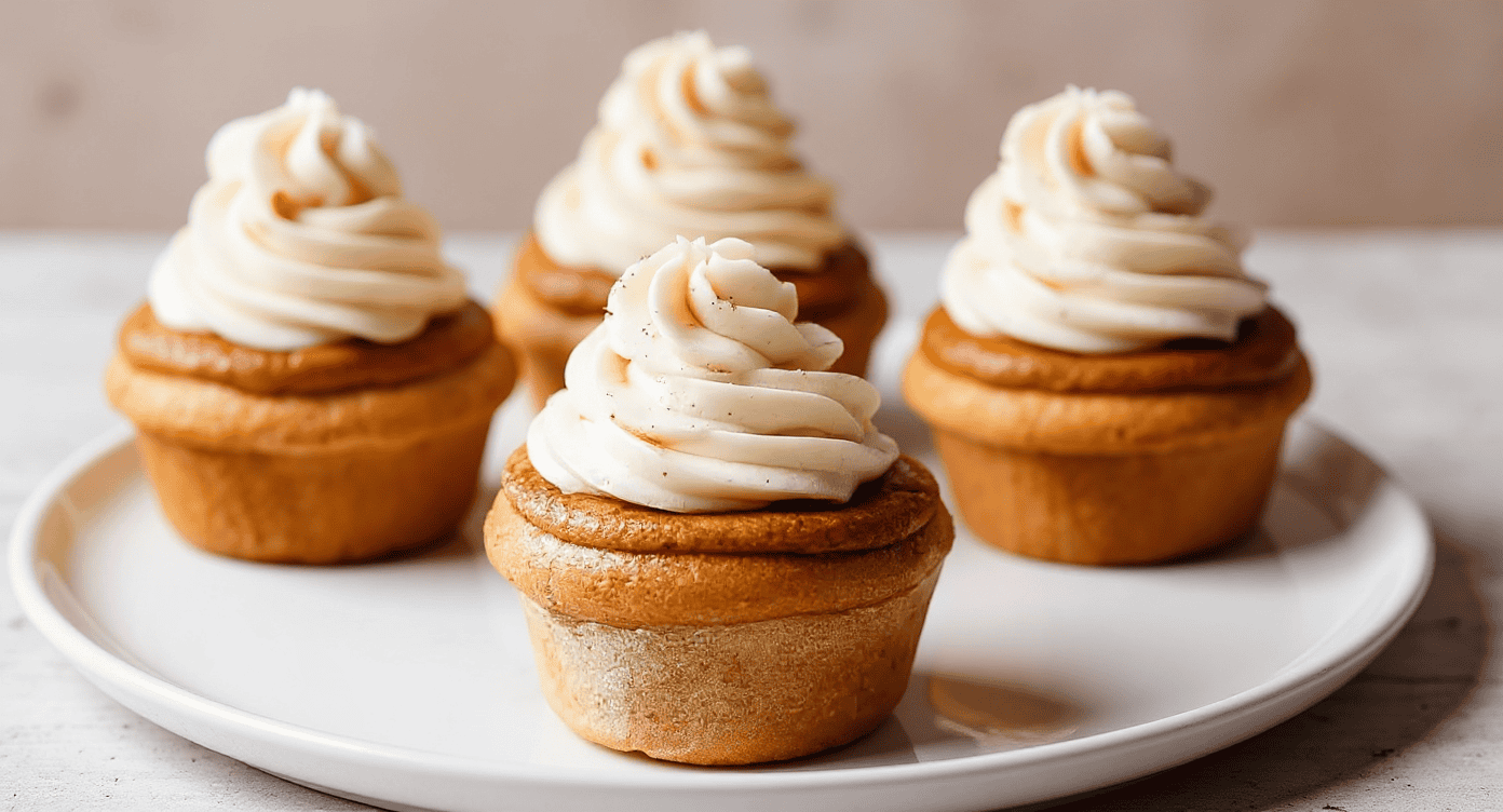 Golden Swirl Cinnamon Roll Cupcakes – The Bakery-Style Treat You Can Make at Home!