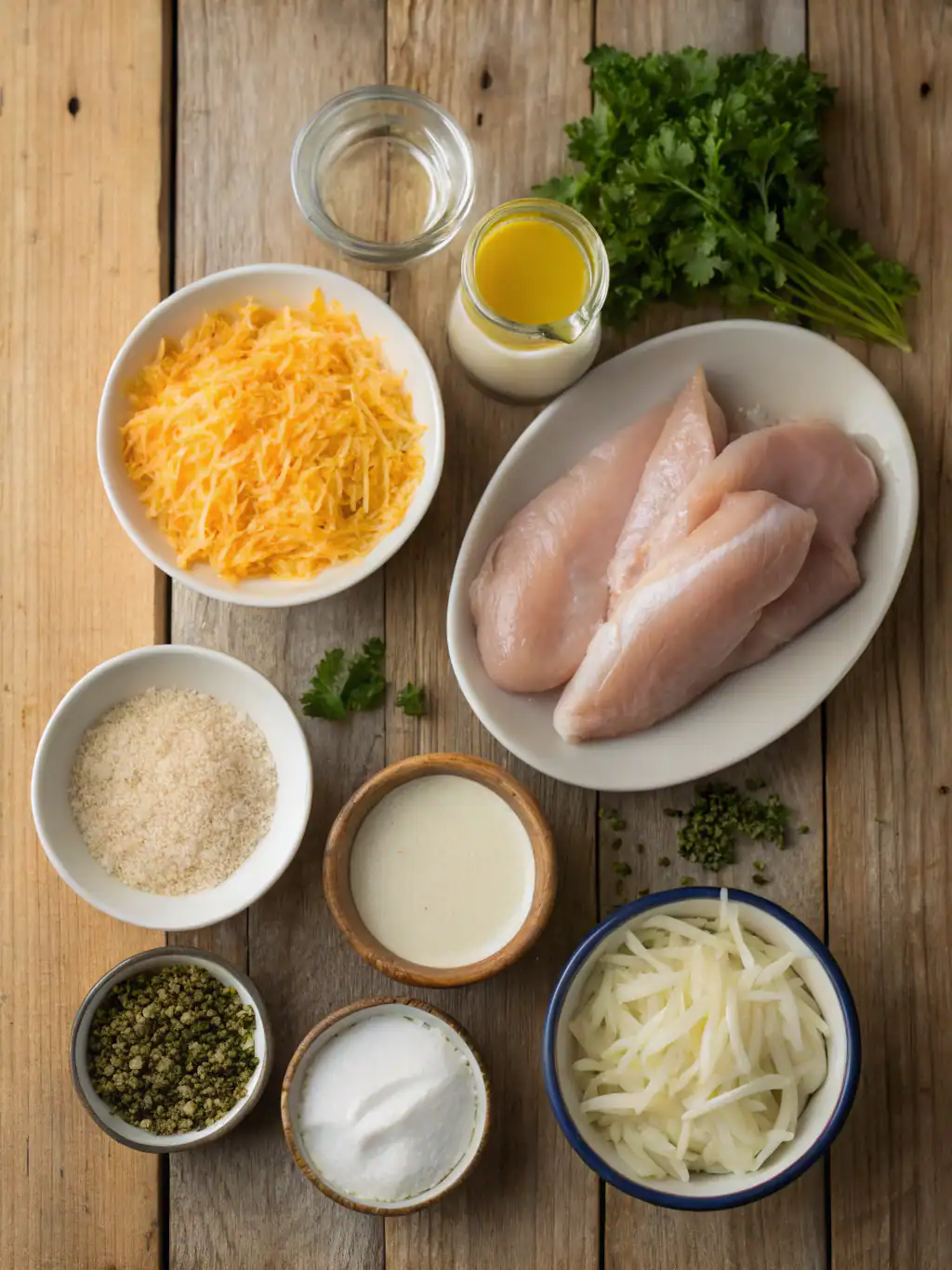 Ingredients for Smothered Cheesy Sour Cream Chicken