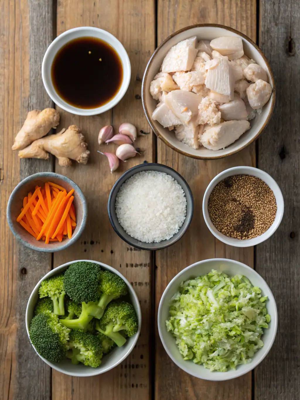 Ingredients for Teriyaki Chicken Rice Bowl - CookTune
