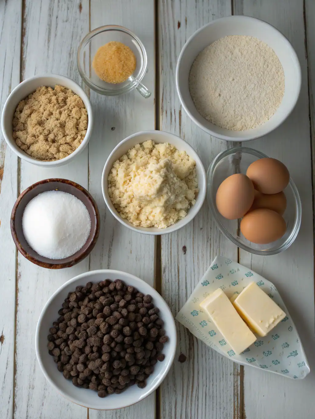 Ingredients for crunchy chocolate chip rice krispie cookies everyone will love