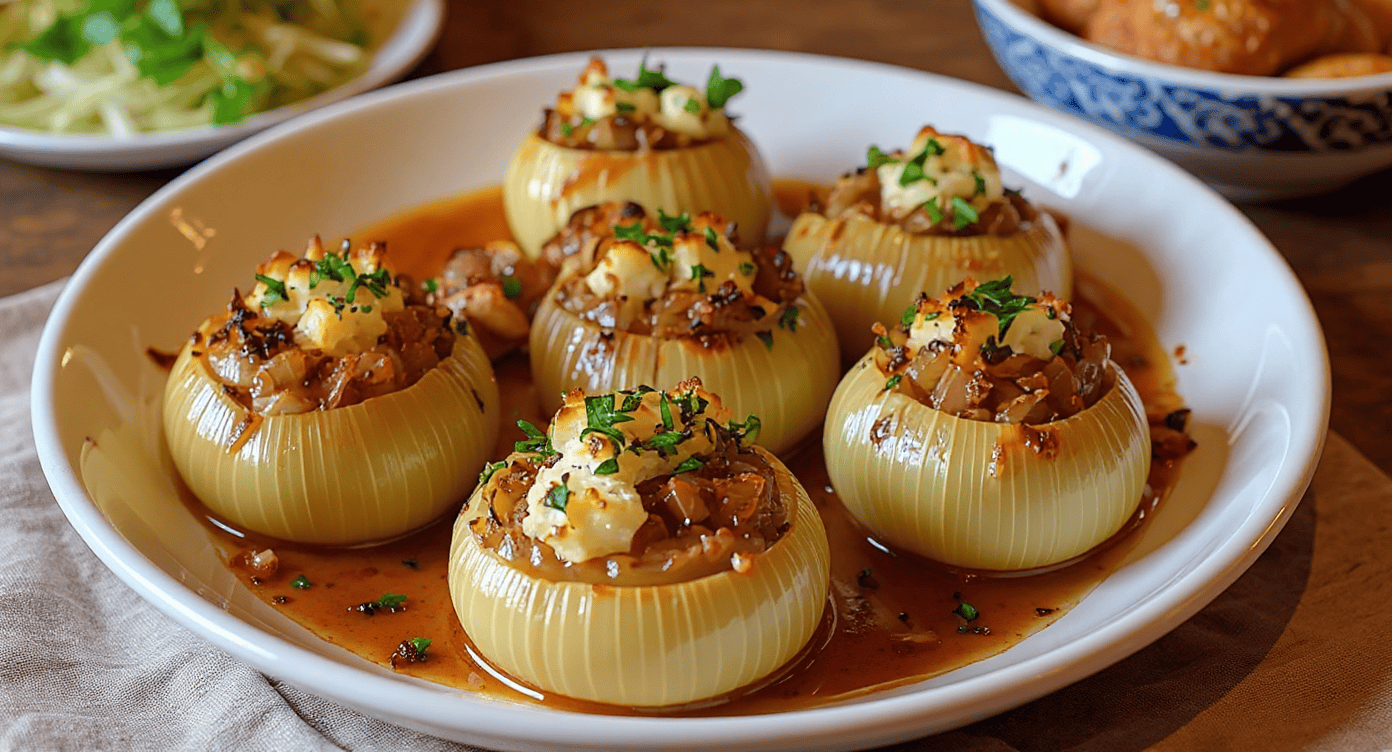 greek stuffed onions – flavorful, fresh, and filling