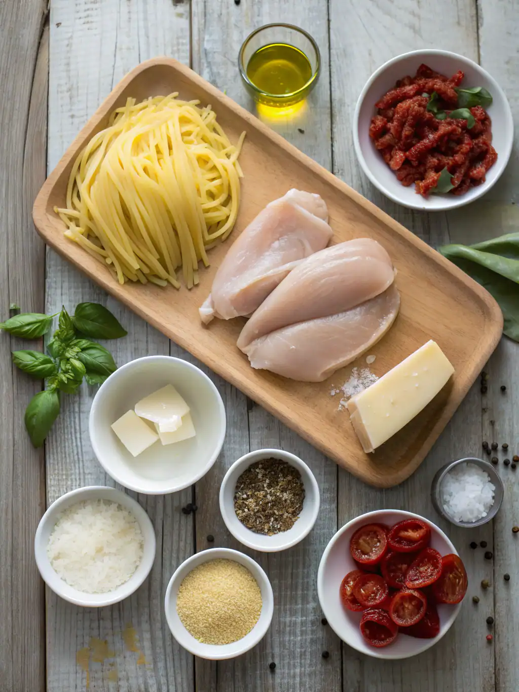 Ingredients for marry me chicken pasta