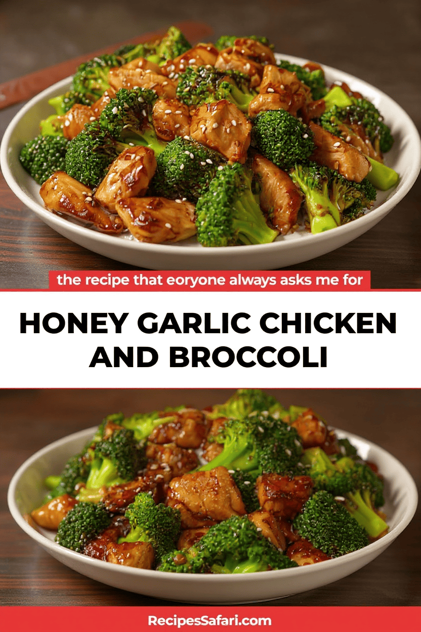 Honey Garlic Chicken and Broccoli Dinner