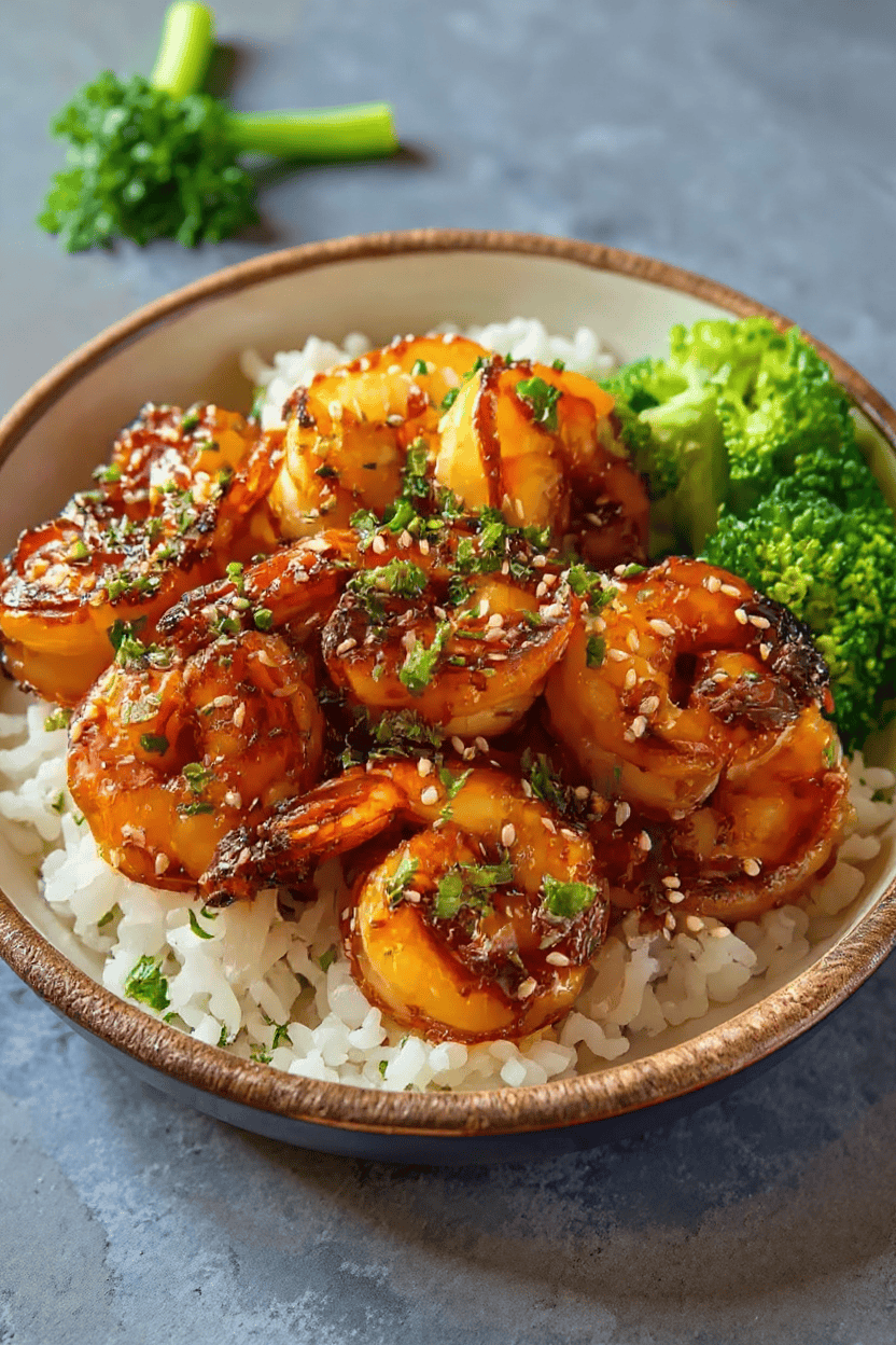 Honey Garlic Shrimp Bowls for an Easy Dinner