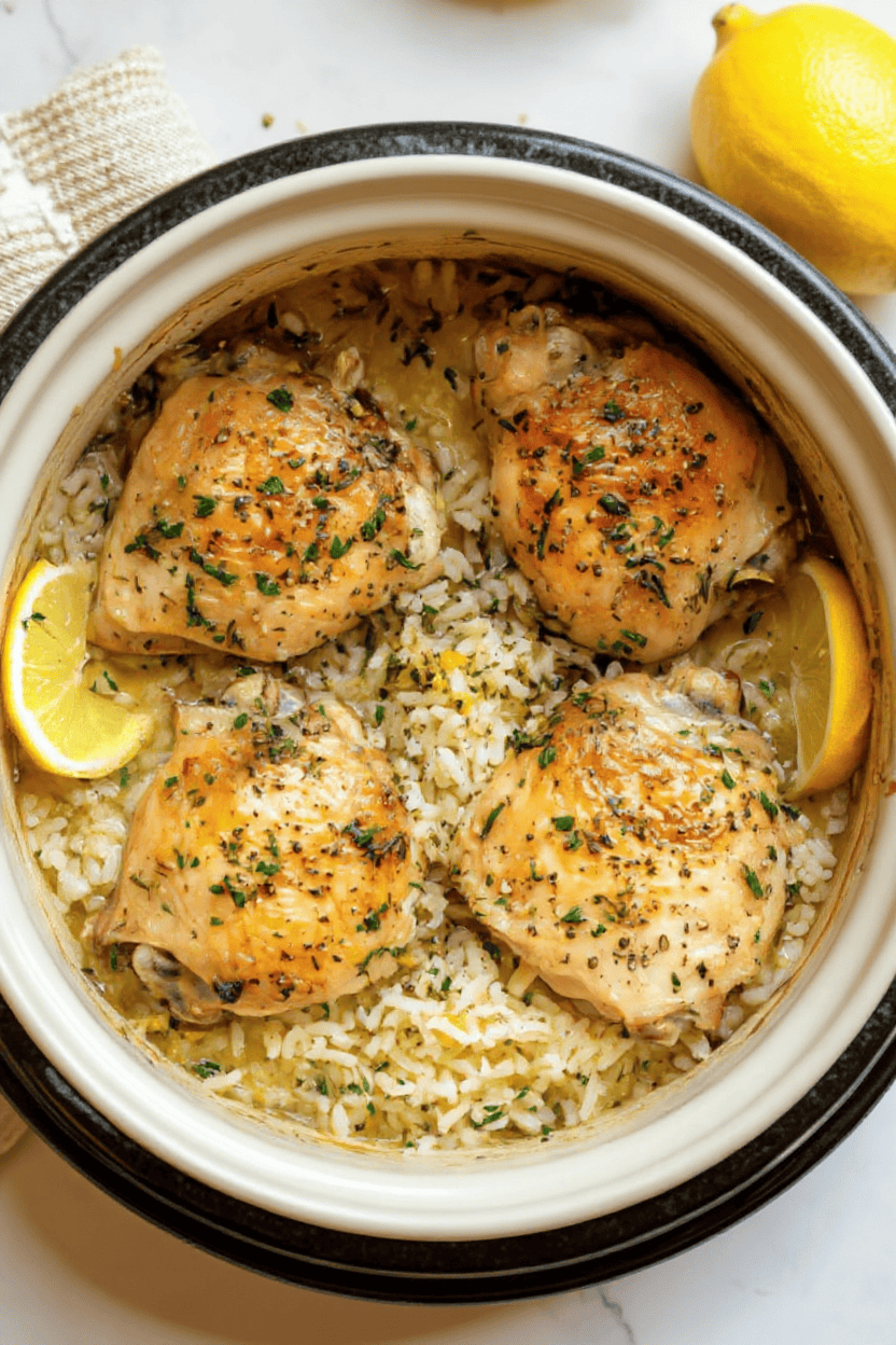 One-Pan Lemon Herb Chicken and Rice