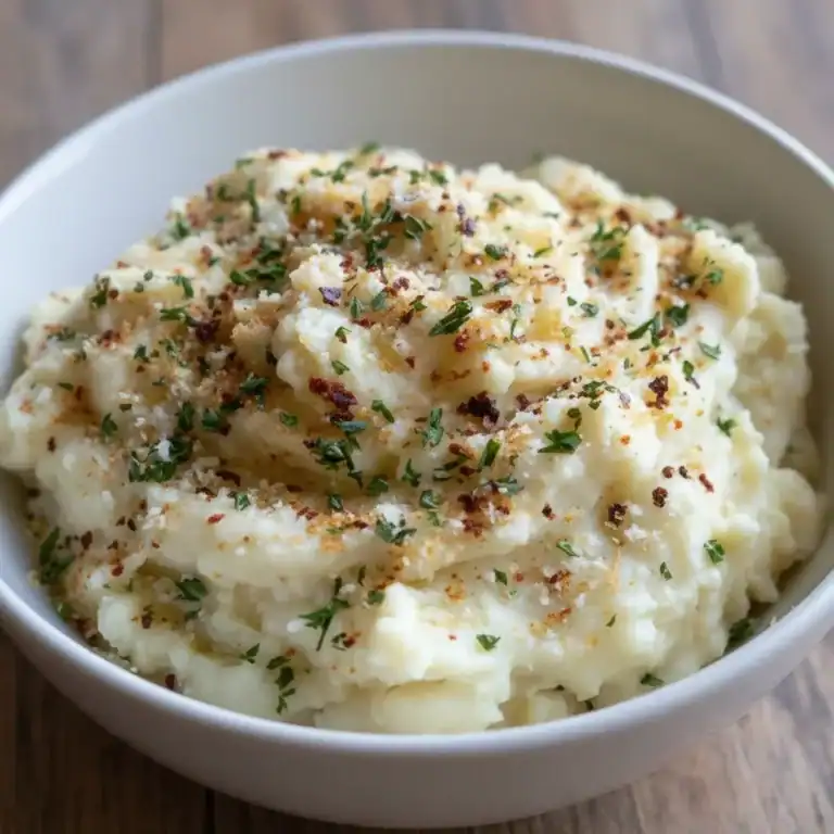 5-Step Garlic Parmesan Mashed Potatoes