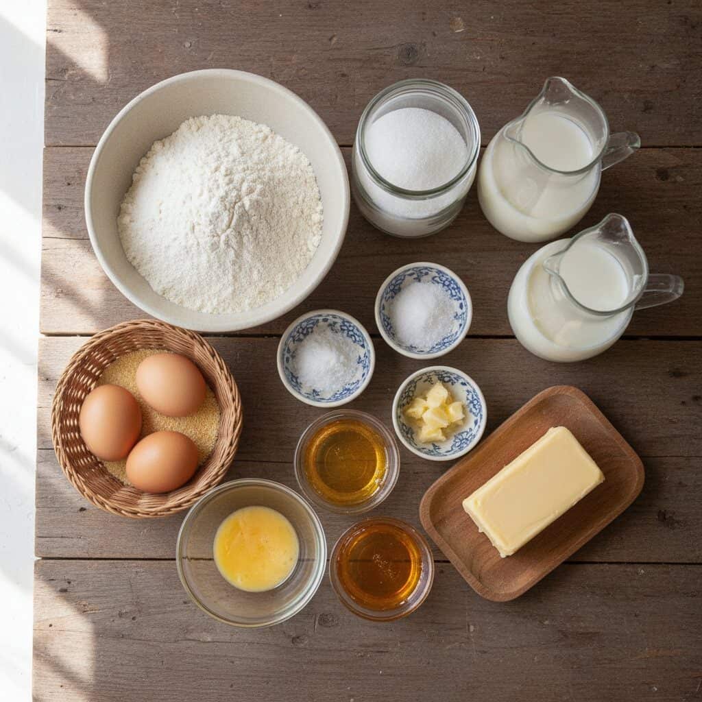 Ingredients for Thanksgiving Honey Butter Cornbread Recipe