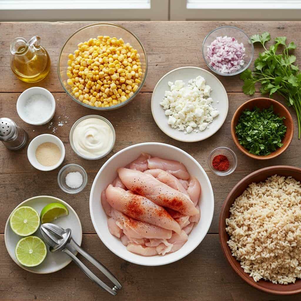 Street Corn Chicken Bowl Recipe