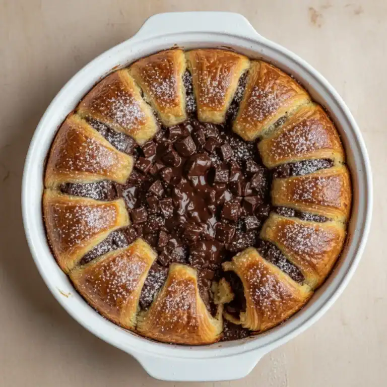Chocolate Croissant Breakfast Bake Recipe