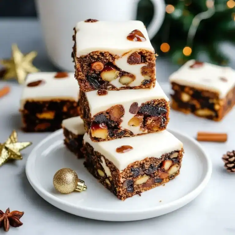 Christmas Cake Traybake Holiday Flavor