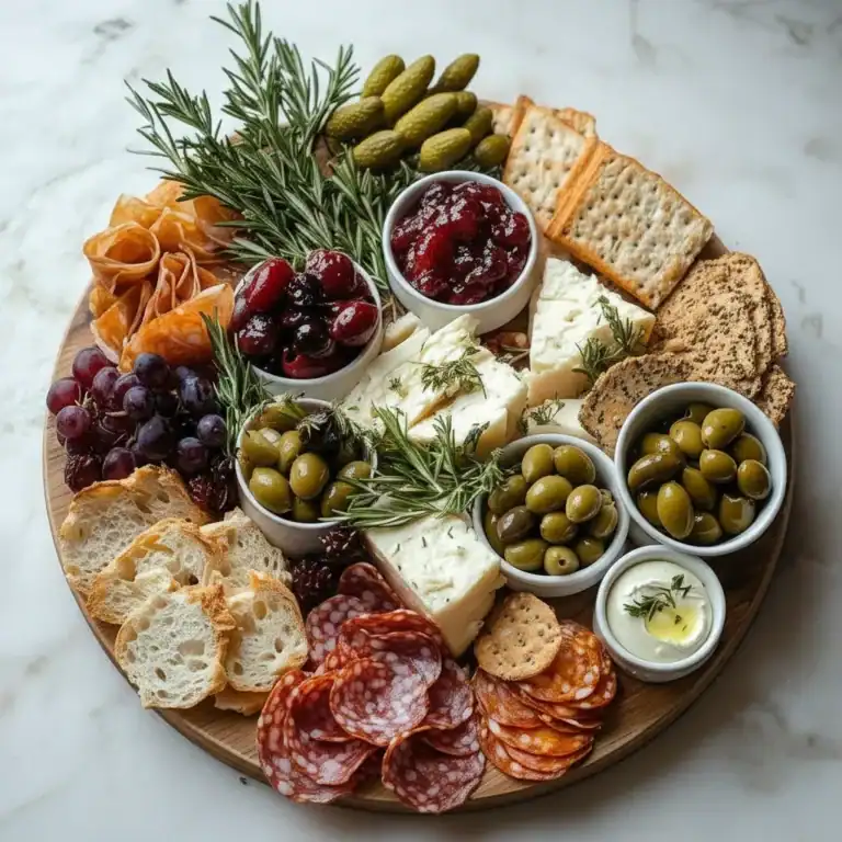 Christmas Charcuterie Board Wreath
