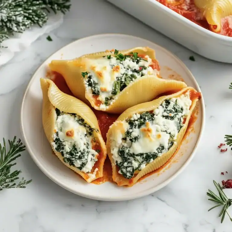 Christmas Stuffed Shells Recipe Pasta Dish
