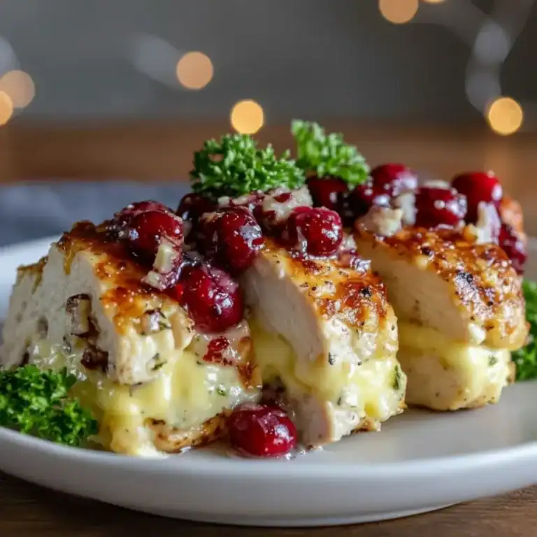 Cranberry Brie Stuffed Chicken Recipe Dinner