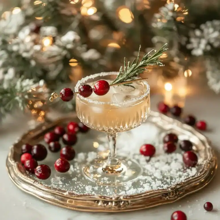 Cranberry Rosemary Winter Cocktail