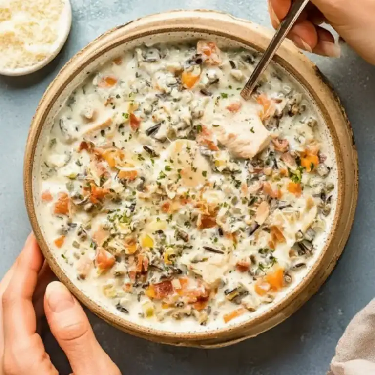 Creamy Slow Cooker Chicken Wild Rice Soup