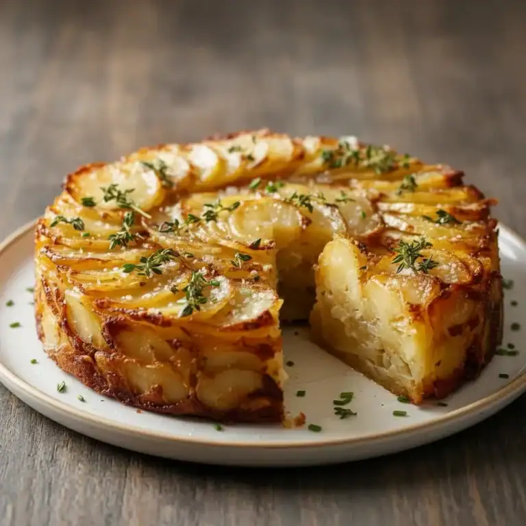 Crispy Balsamic Thyme Potato Torte Recipe