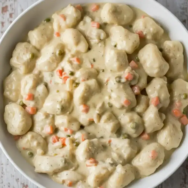 Easy Chicken and Dumplings with Biscuits