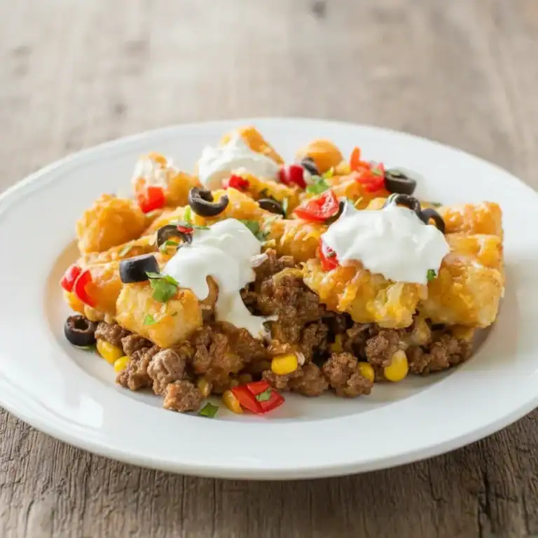 Easy Tater Tot Taco Casserole