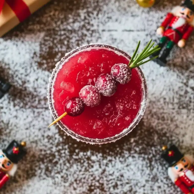 Frozen Holiday Margarita Cranberry Lime