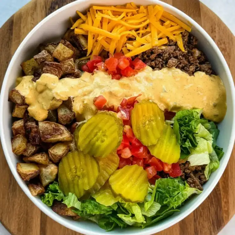 Healthy Big Mac Salad Bowl