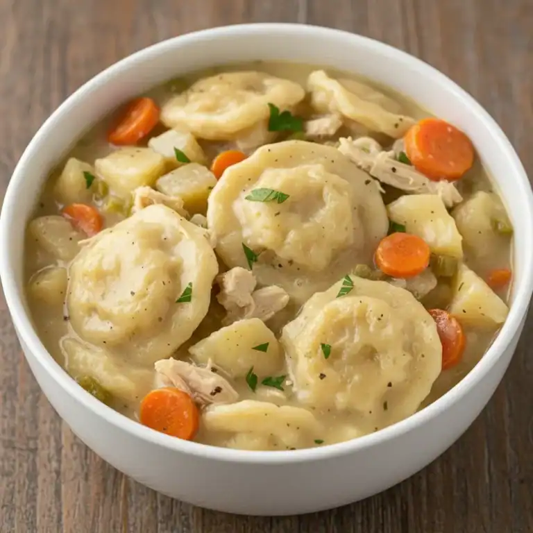 Homemade Chicken and Dumplings Recipe