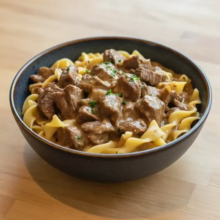 Slow Cooker Beef Stroganoff Recipe