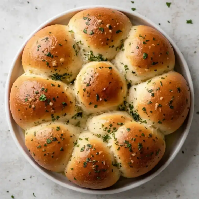 Soft Garlic Butter Bread Rolls Recipe