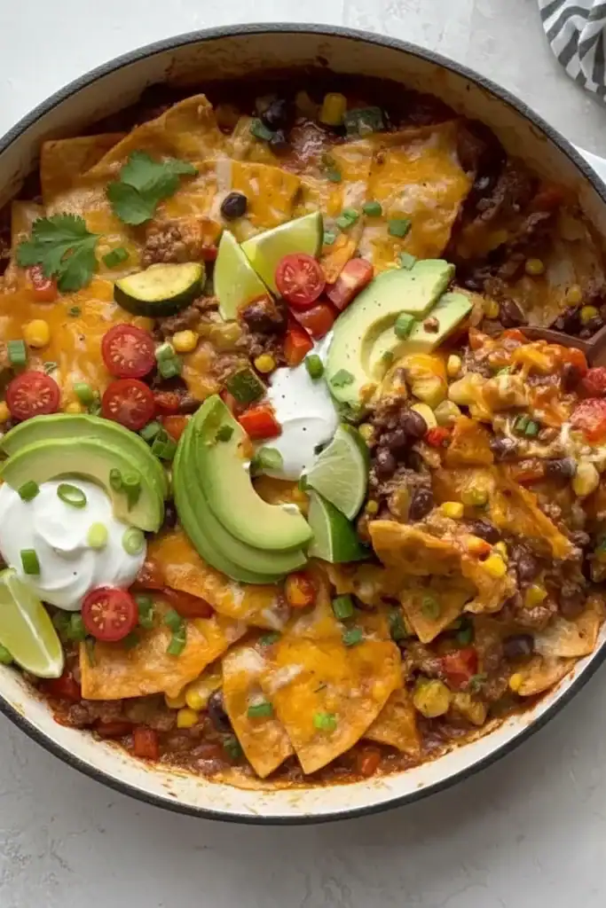 Beef Skillet Enchiladas
