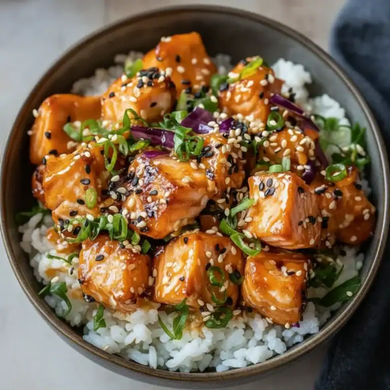 Crispy Salmon Rice Bowl