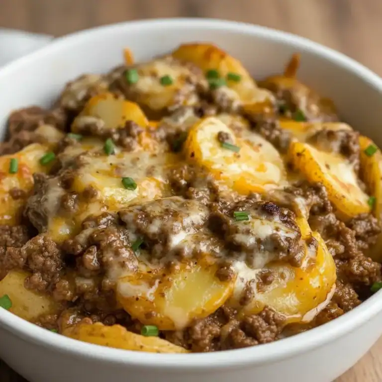 Crockpot Hamburger Potato Casserole Recipe