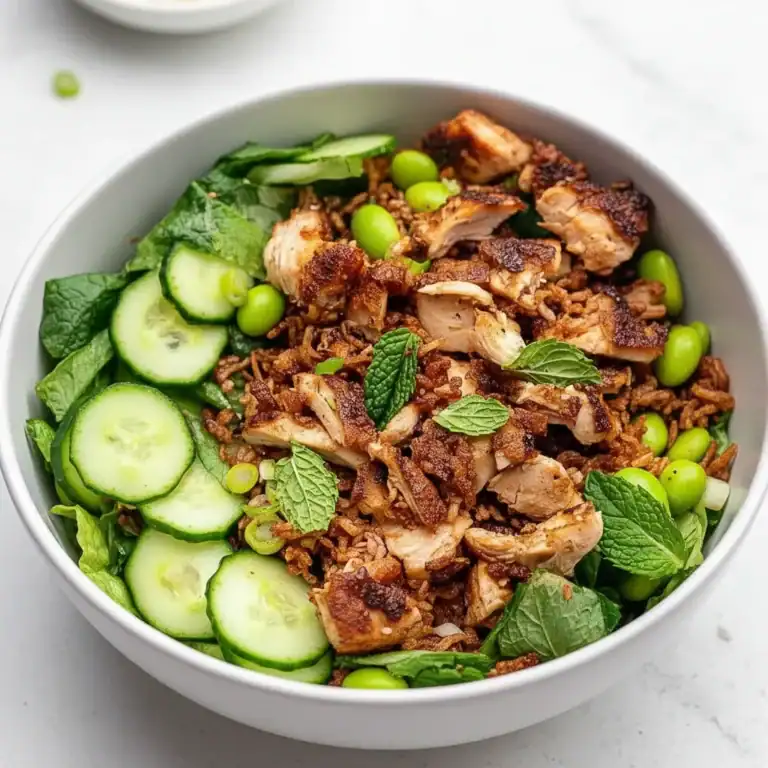 Edamame Crispy Rice Salad