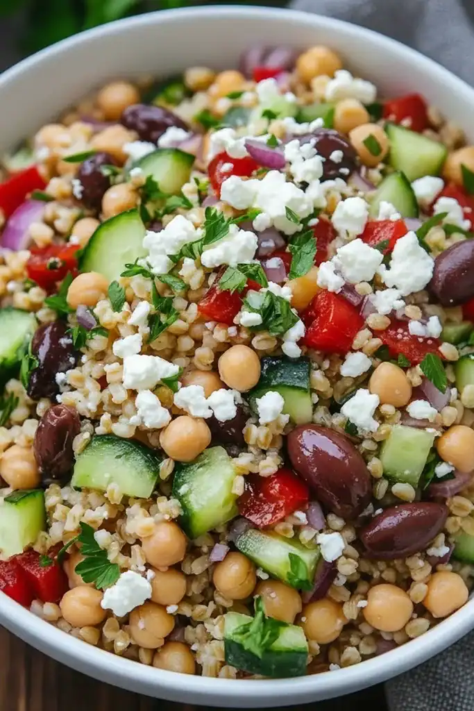 Farro Salad Feta