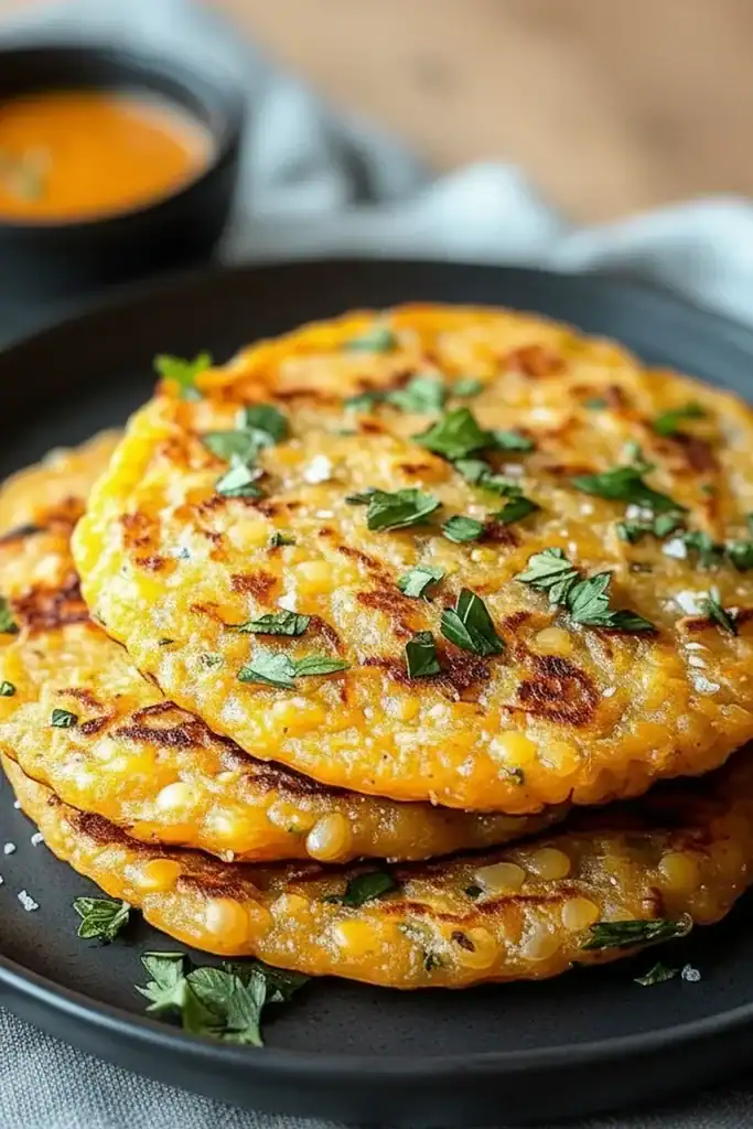 Savory Red Lentil Pancakes
