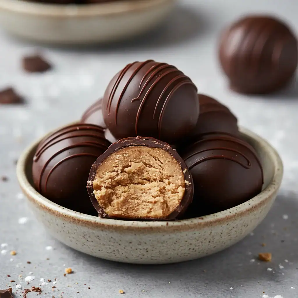 4 Ingredient Peanut Butter Balls Easy