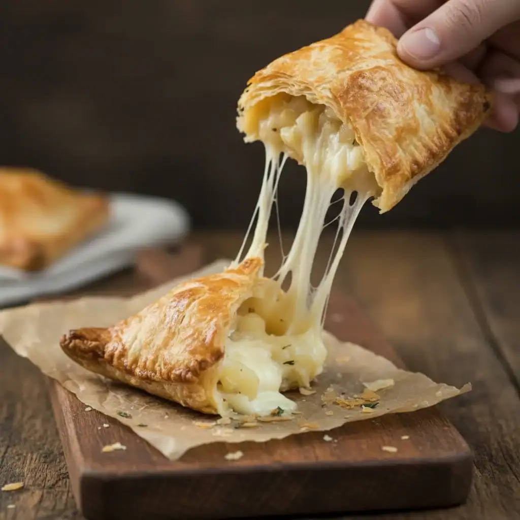 Cheesy Onion Pastries Potato Filled