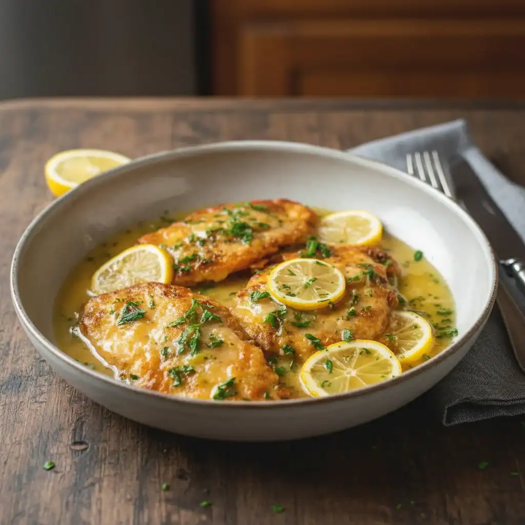 Chicken Francese with Lemon Sauce