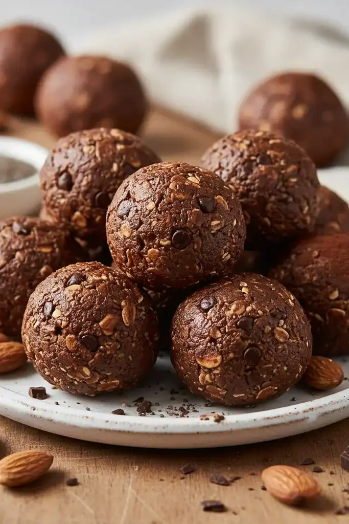 Chocolate Almond Butter Protein Balls