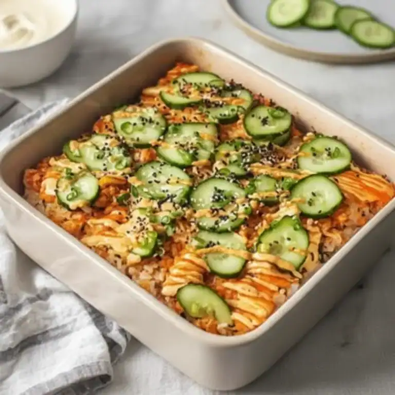 Creamy Sushi Bake Casserole Seafood