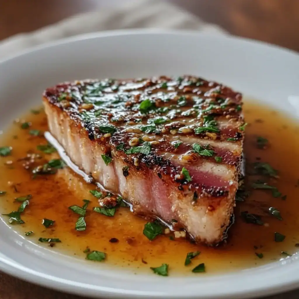 Grilled Steak with Garlic Butter