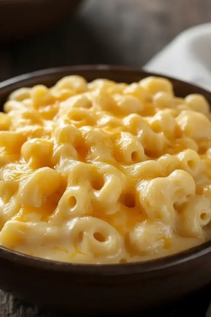 Cheddar cheese pasta baked dish, comfort food, popular American recipe, cheesy casserole, easy macaroni and cheese, homemade cheese sauce, hearty meal, cheesy baked pasta, delicious and filling.