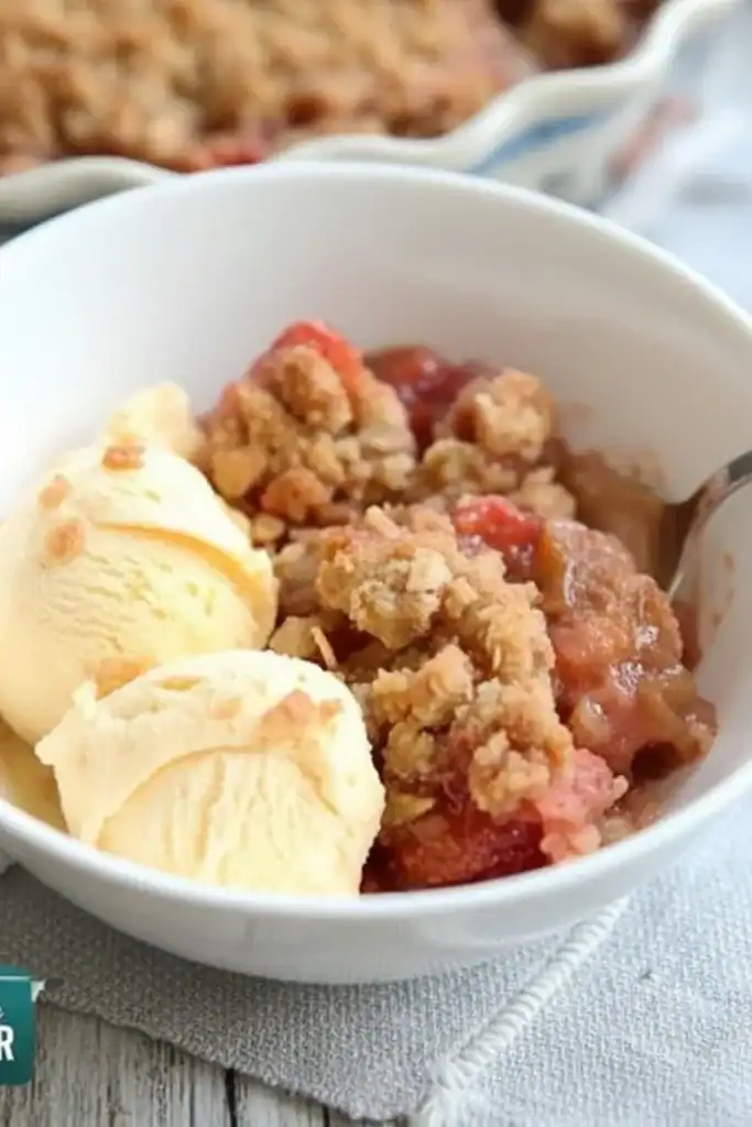 Strawberry Rhubarb Crisp Recipe