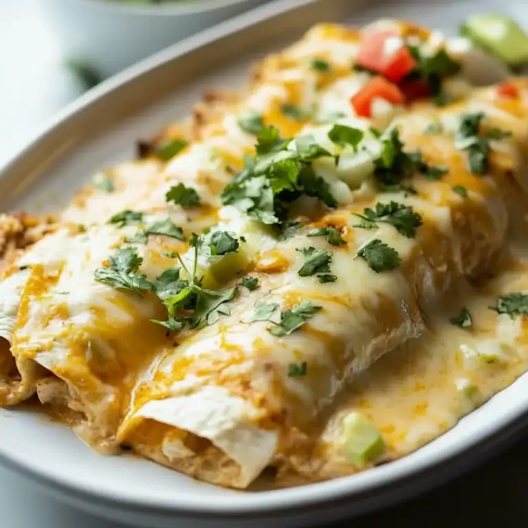 Baked Creamy Chicken Enchiladas Recipe