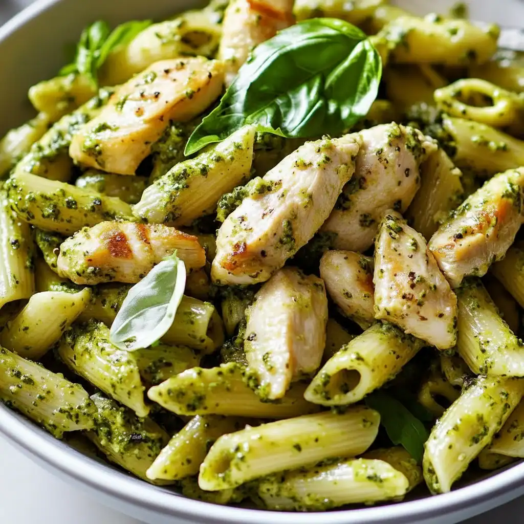 Basil Chicken Pesto Pasta Recipe