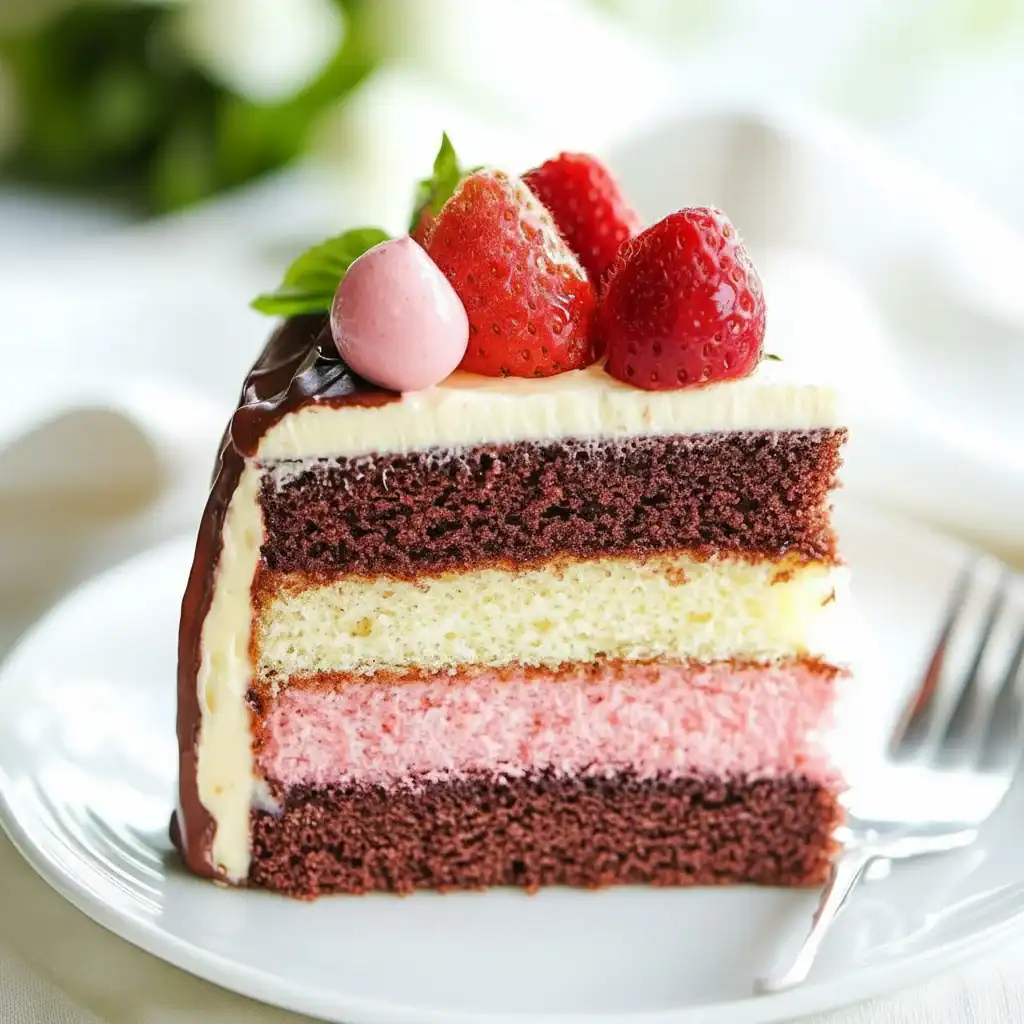 Classic Neapolitan Cake Recipe Dessert