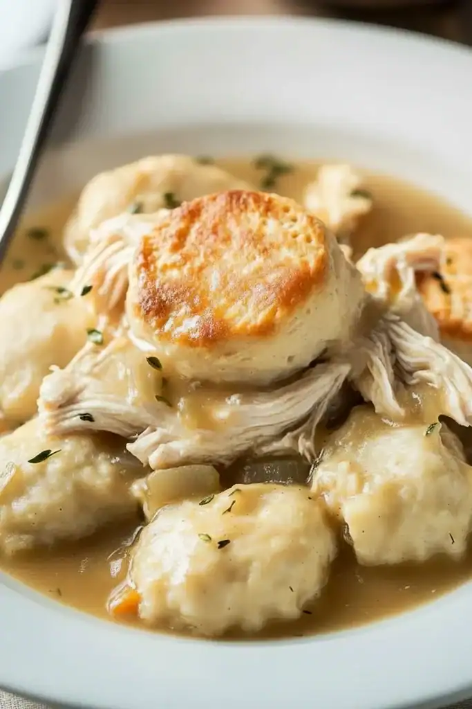 Chicken And Dumplings With Biscuits Recipe